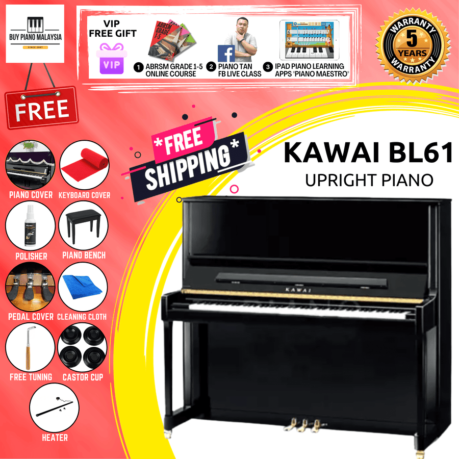 Unleash Your Musical Potential: KAWAI BL61 Upright Piano - Elevate Your ...